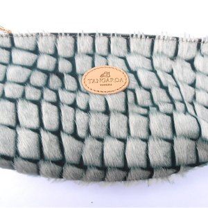 Tangaroa Dark Teal Leather Clutch Purse Handbag